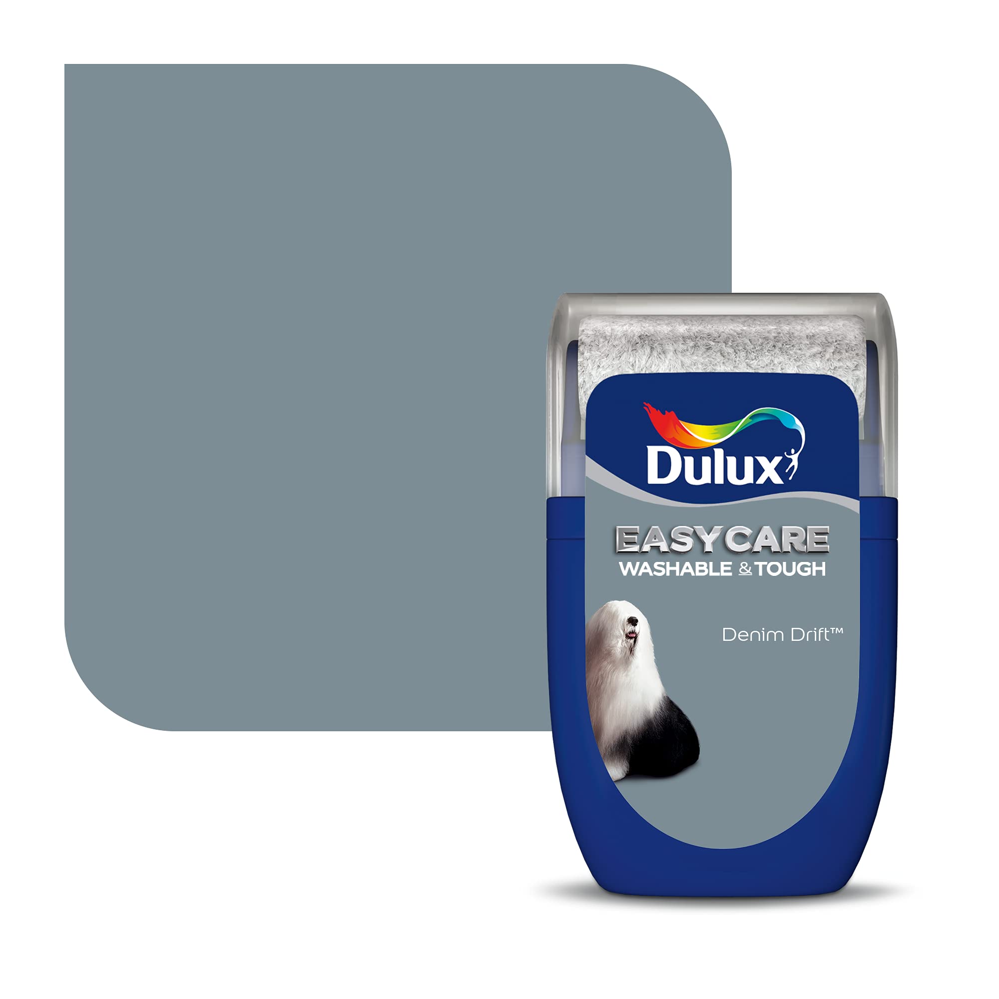 Dulux Denim Drift Easycare Bathroom Tester Paint, 30 Ml