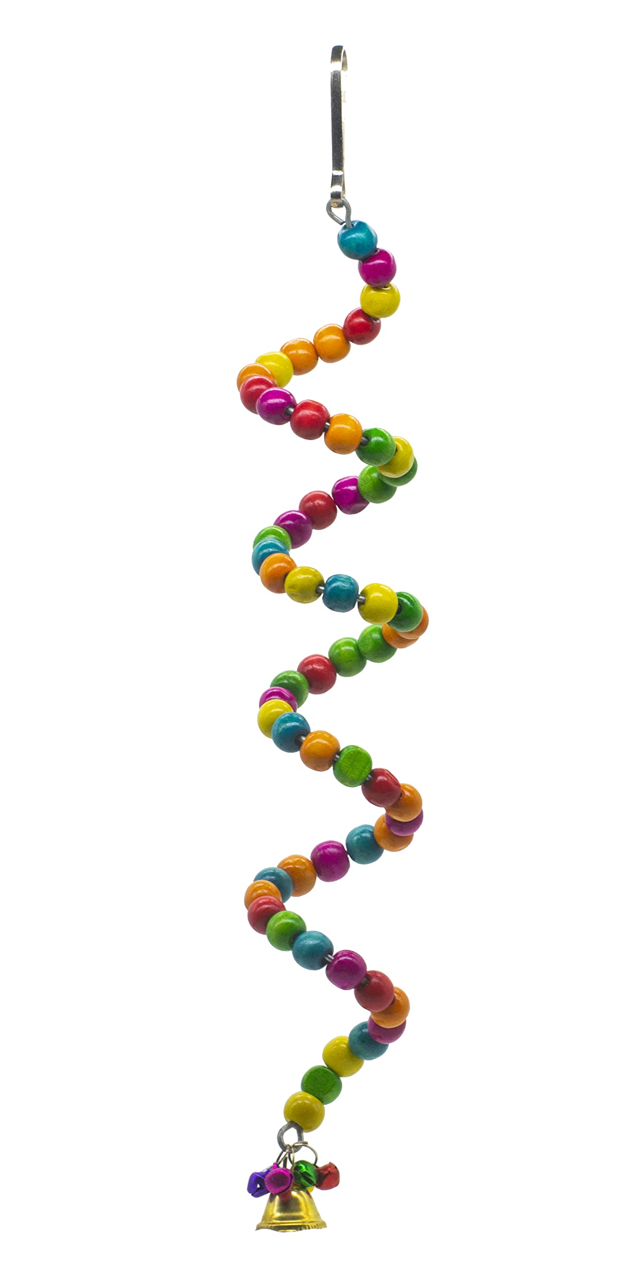GREENBIRDS Toys Spiral Wooden Beads Perch for Parrots - Bungee Bird Toy - Handmade Chew Toy - for Relaxing of Small & Medium Birds Parrot (B0BQC3QJGG) Amazon Price History, Amazon Price Tracker