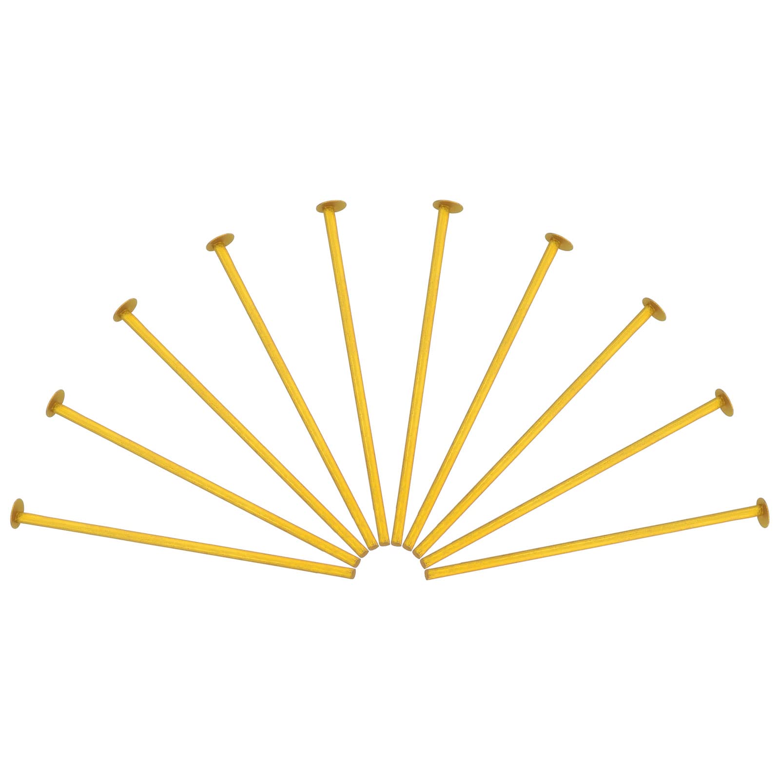PATIKIL Chandelier Connector Clip Pins, 300 Pack 3mm OD x 40mm L Chandelier Replacement Prism Aluminium Pins for Fastening Suncatcher Crystals Parts, Golden