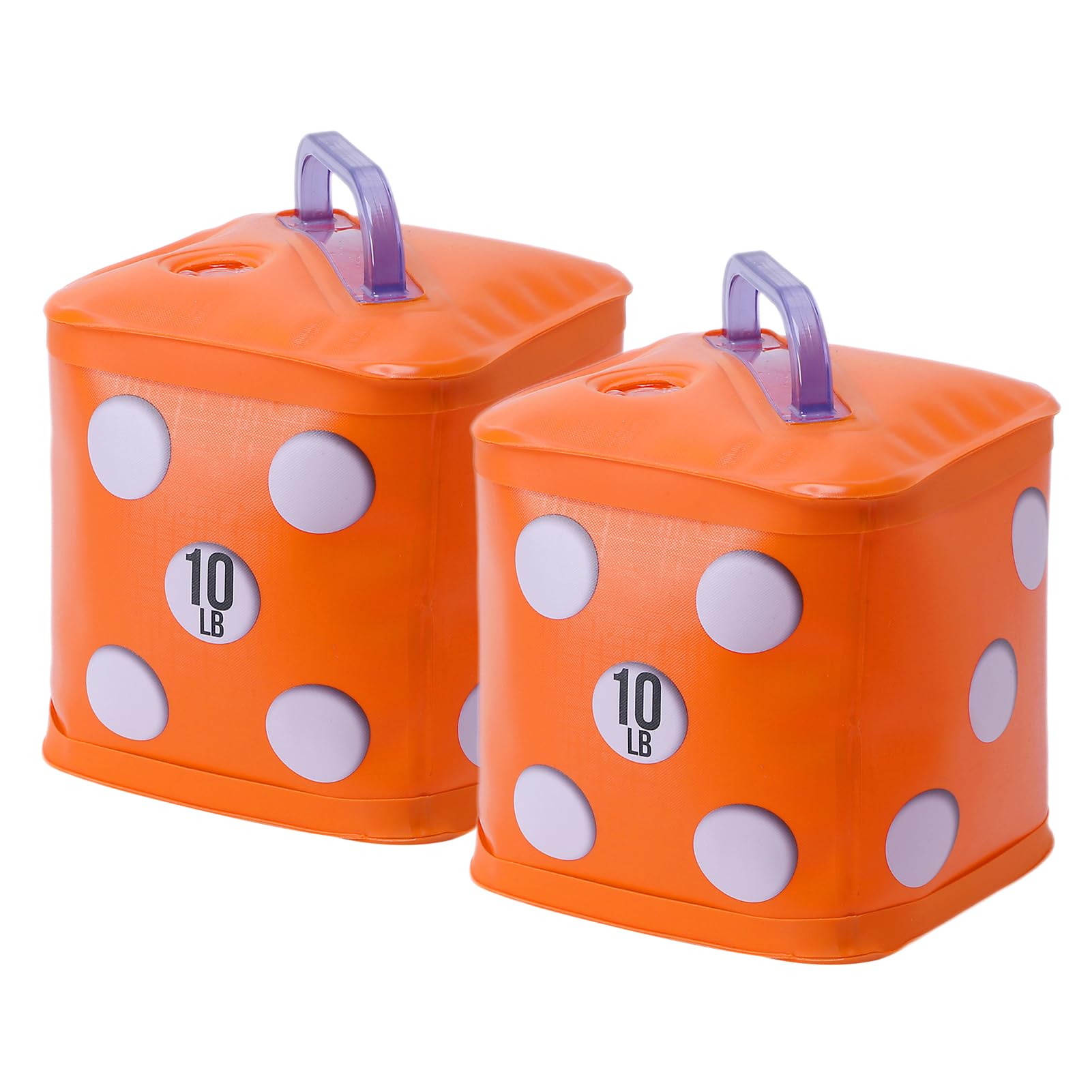 DEIRIS Travel Dumbbells, Water Filled Dumbbells Set, Fitness Exercise Kettlebell 20 Lbs/pair, Portable Fitness Equipment, Fun for Strength Training, Core Training