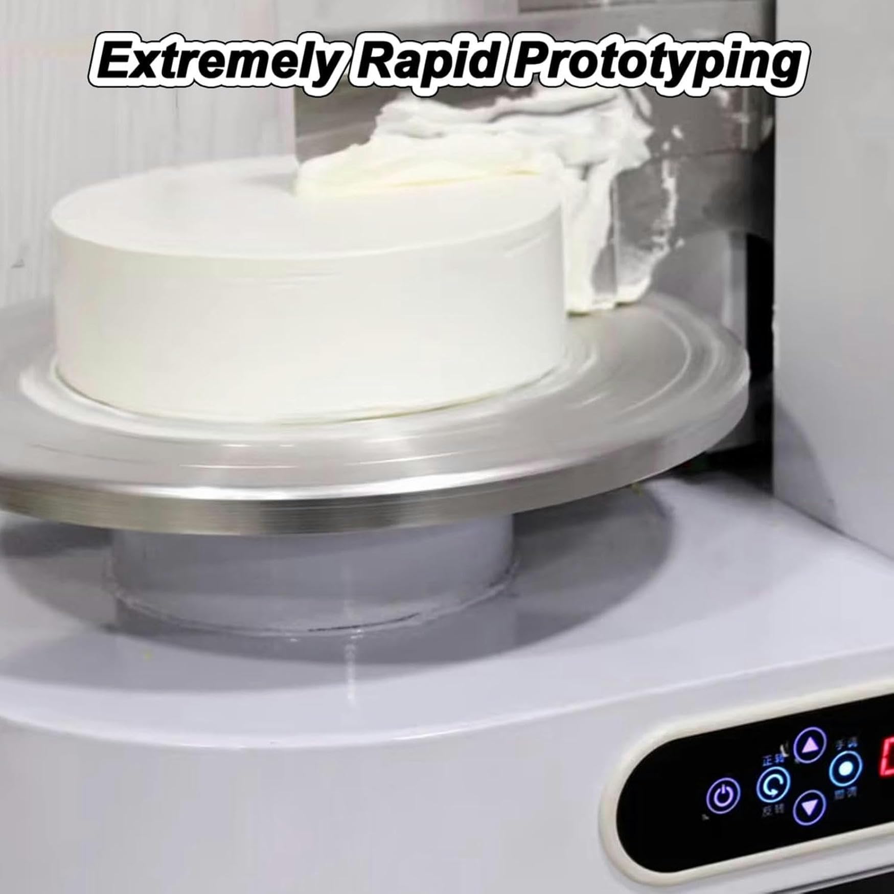 Máquina de recubrimiento para esparcir crema para pasteles, crema para pasteles de cumpleaños, máquina de decoración de recubrimiento suave, esparcidor de crema para pasteles de 4 a 12 pulgadas,Pink