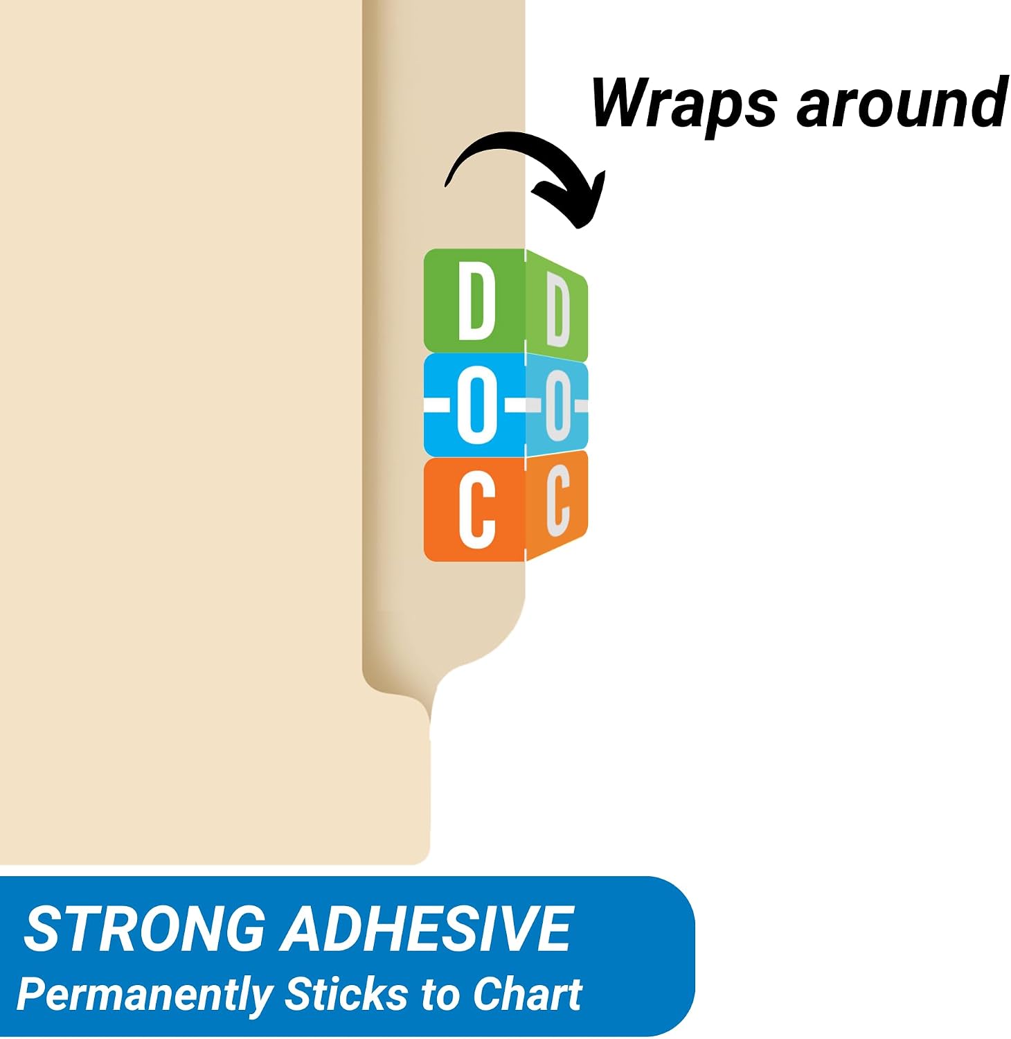 Doctor Stuff - File Folder Labels, Alphabet Letter B, TAB Products 1278 - A1278 Series Compatible Alpha Stickers, Light Orange, 1/2" x 1”, 500/Roll