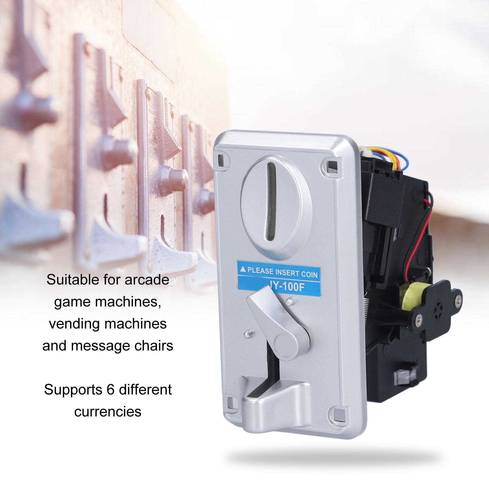 Gettoniera Portafoglio elettronico Selettore Monete in plastica con Slot selettore a gettoni per distributore Automatico, Gioco Arcade, Telefono a gettoni, lavatrici a gettoni