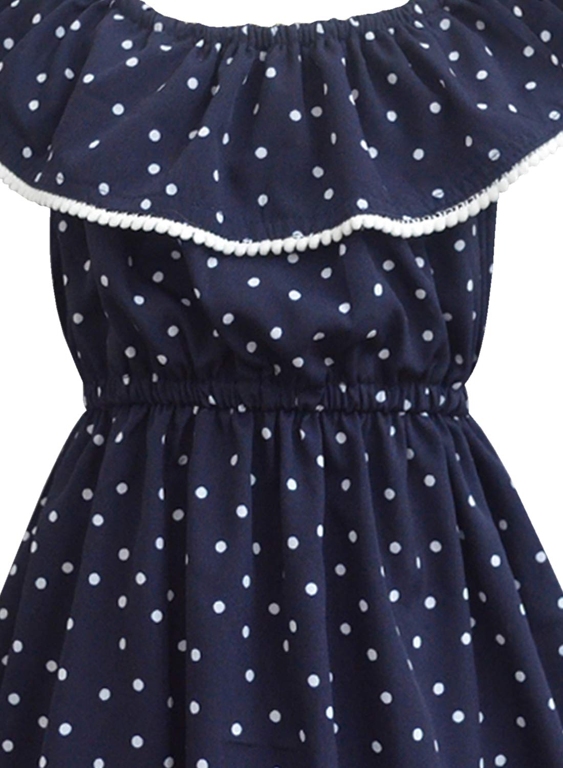 A.T.U.N. (All Things UBER Nice) Vestido de algodón hasta la rodilla para niñas | Elegante vestido de fiesta para niñas