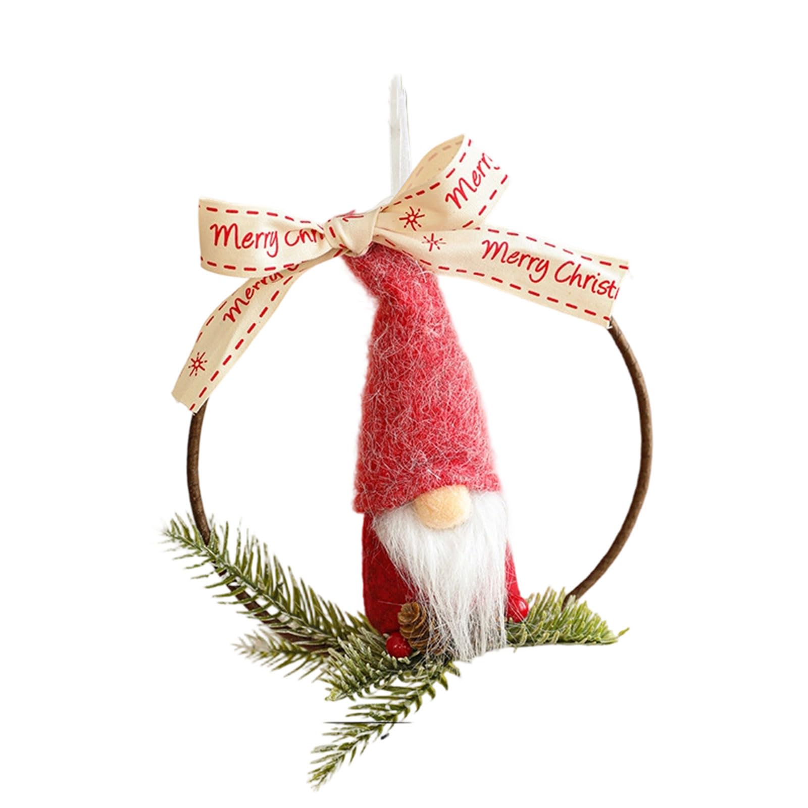 Linvimia E Artistic Christmas Tre Ornament Knitted Felt Designs Warm Textured Holiday Wall Window Decors Stylish Christmas Window Accent