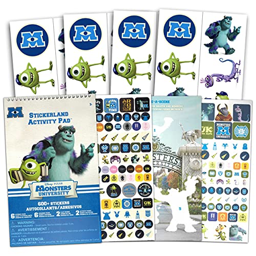 Monsters Inc Stickers Party Favors Activity Set -- 140+ Monsters Inc Stickers and Temporary Tattoos (Monsters Inc Party Supplies)