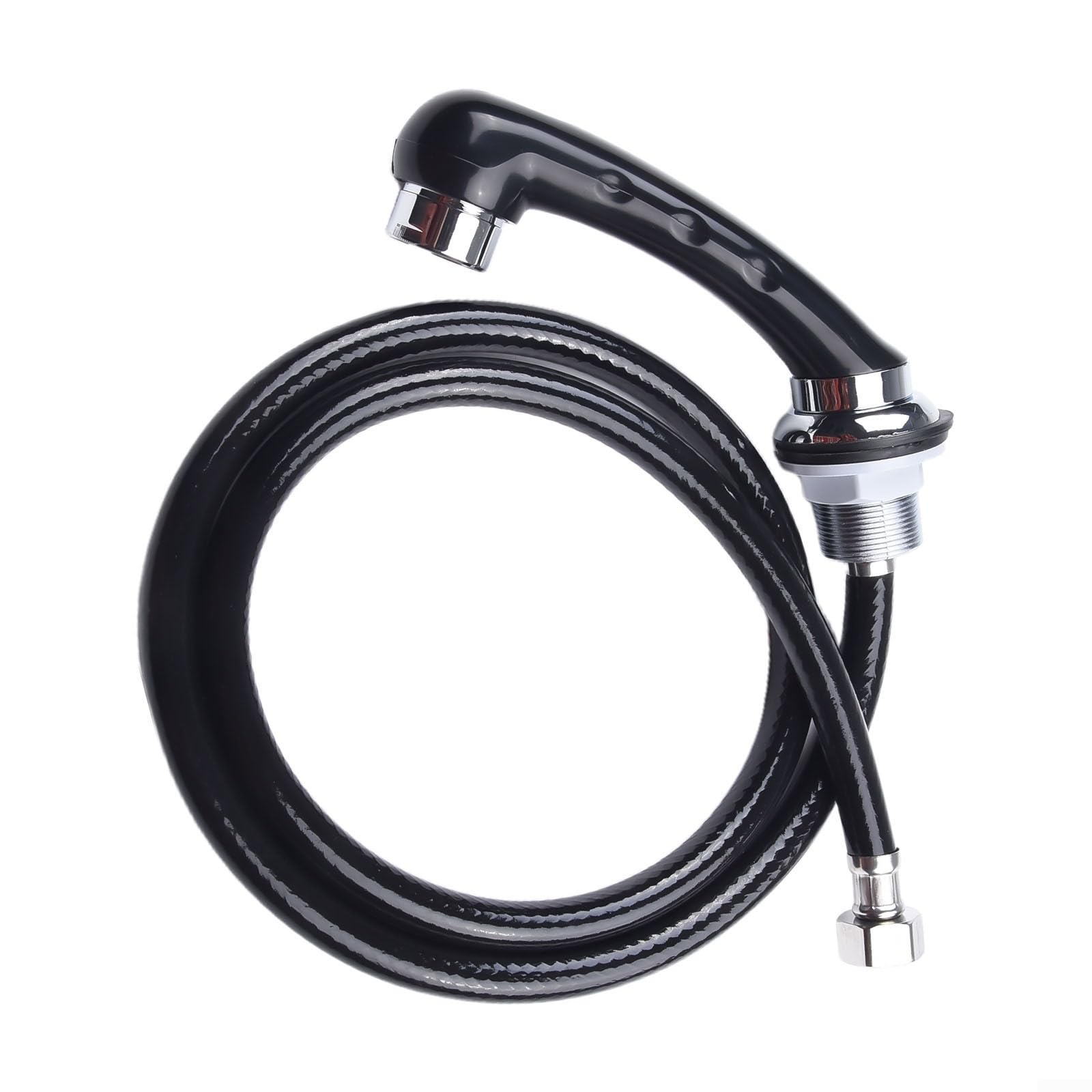 Pumixiy Professional Hair Salon Shampoo Bowl Shower Head, Metal Alloy Sprayer Nozzle, With Long Flexible Hose, For Barber Shop Basin, Stylist Tools