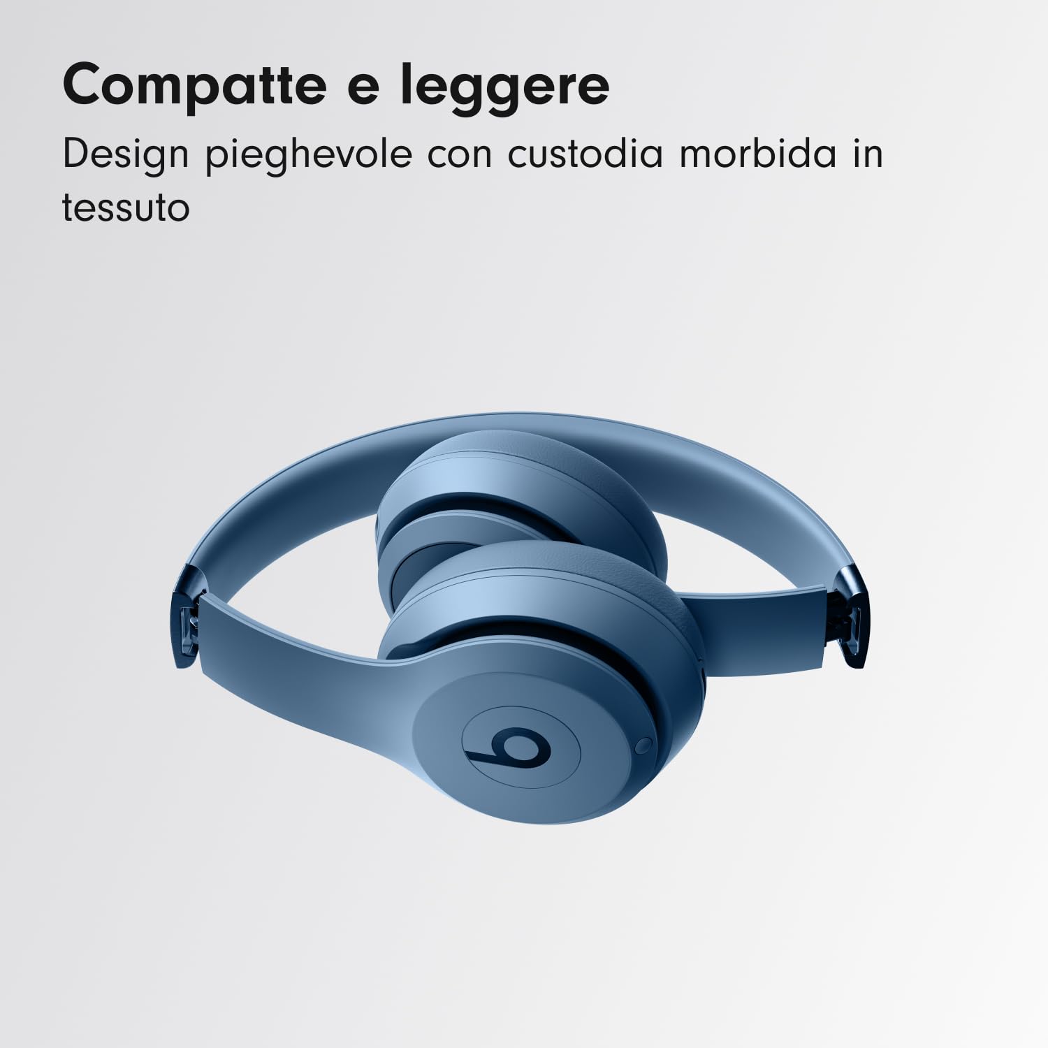 Beats Solo 4 - Cuffie wireless bluetooth on-ear, compatibili con Apple e Android, fino a 50 ore di autonomia - Blu ardesia