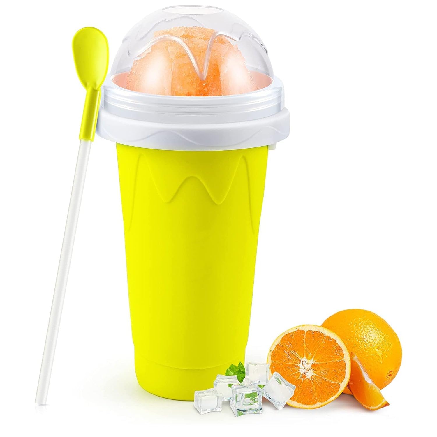 Magic Quick Frozen Smoothie Maker Cup – Double-Layer Slushy Squeeze Cup (1 Piece)