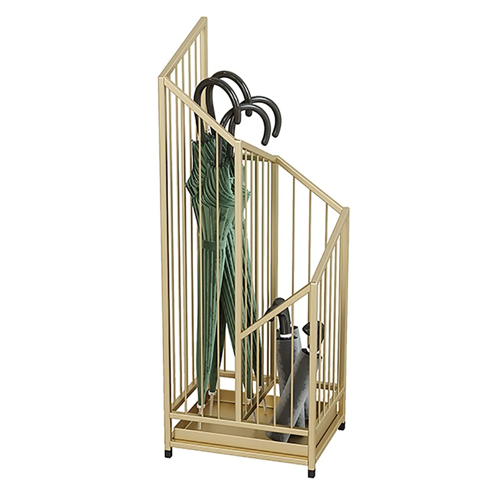 XDLEDMKIZ Space Saving Organizer High Capacity Umbrella Stand Umbrella Holder with Removable Drip Tray Holds 10+ Umbrellas