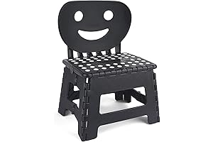 ACSTEP Kids Collapsible Stepping Stool with Back Support