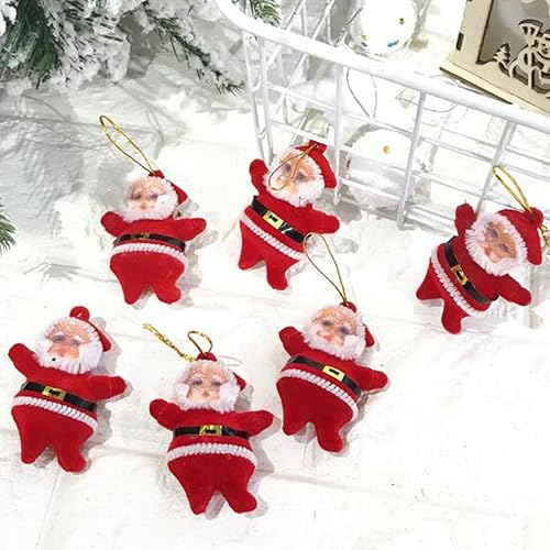 Miniatura 3 de FZBNSRKO Adornos para árbol de Navidad, 24 piezas de adornos colgantes de Papá Noel, mini colgantes de Papá Noel, mini adornos de Navidad para