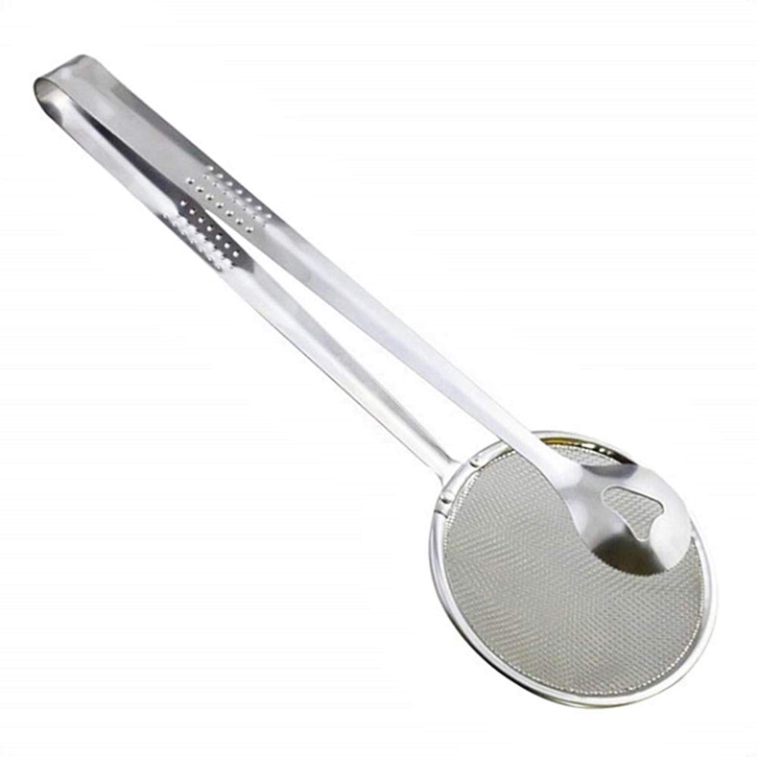Set 3 Colini Per Frittura In Acciaio Inossidabile, Mestolo A Rete, Misure 10, 12 E 18 Cm, Per Cucina - 5