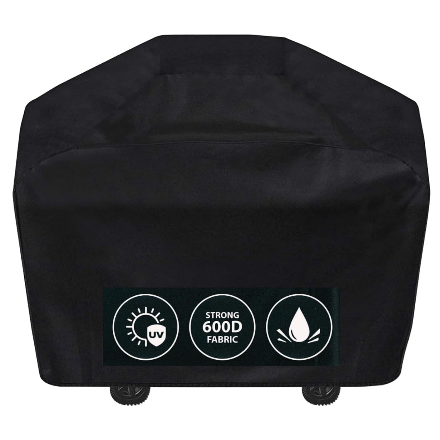 Top Home Solution® Bbq Cover – Large Heavy Duty 600d Oxford Fabric Waterproof Bbq Cover, Dust Protection, Rip Proof, Anti-Uv, Weatherproof Outdoor Bbq Grill Cover with Elastic 155 x 61 x 97 Cm