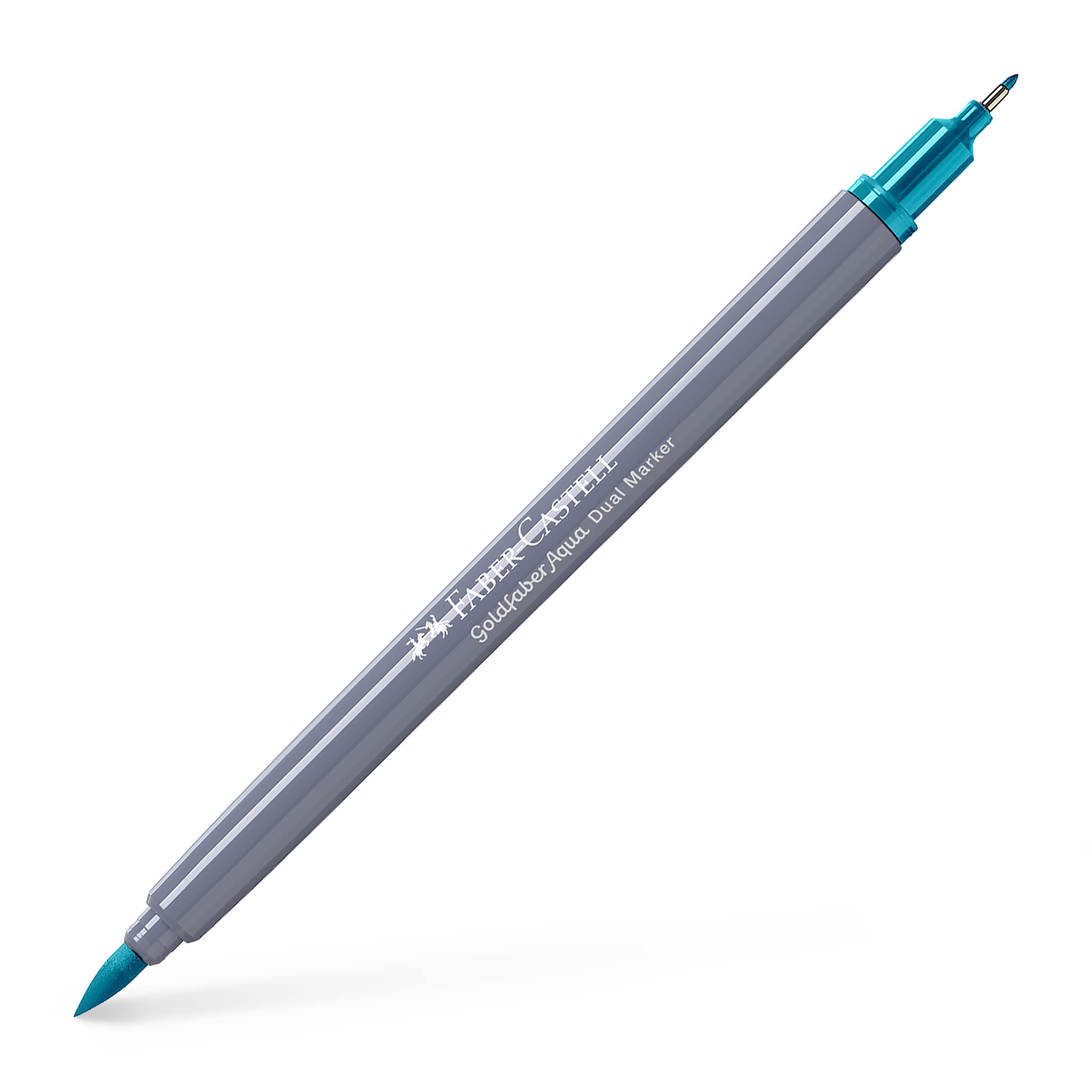Faber-Castell Creative Studio Goldfaber Aqua Dual Marker, Light Cobalt Turquoise, Single Marker, Art, Craft, Drawing, Sketching, Home, School, University, Colouring
