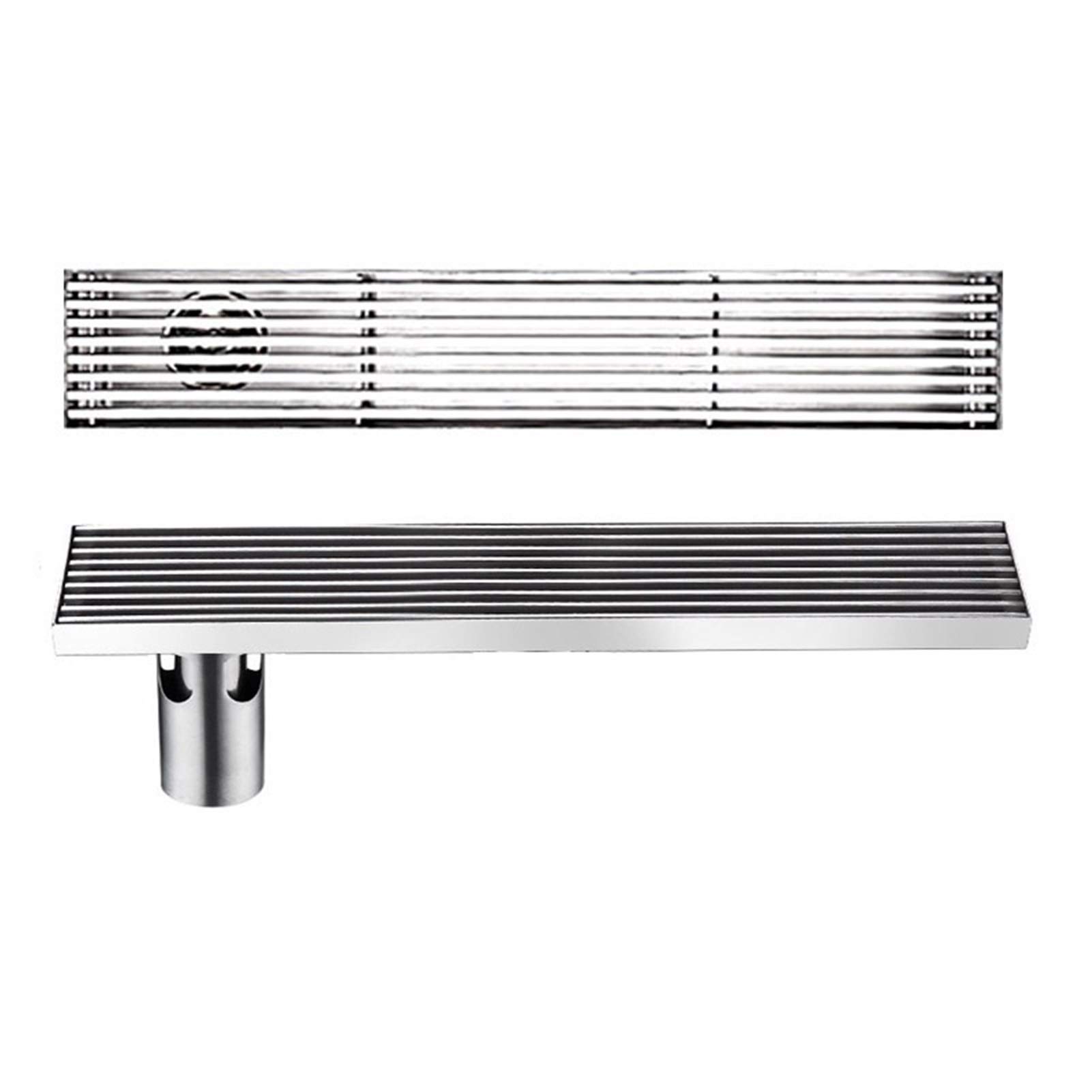 Odpływ liniowy ze stali nierdzewnej 304 | 30-120 cm Łazienka: stal nierdzewna 304, nachylenie wewnętrzne, sitko do włosów(100cm(39.3Inch))