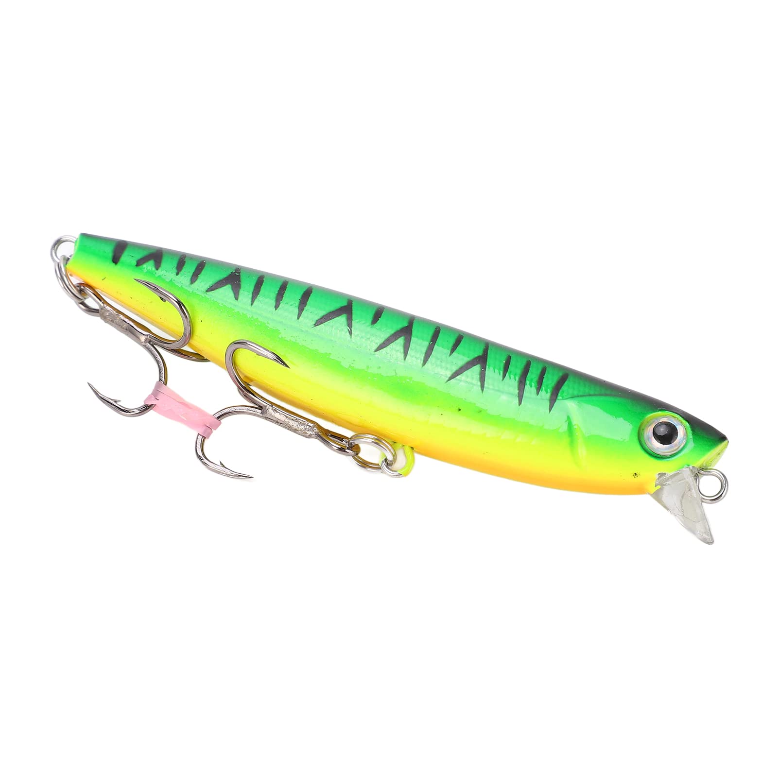 Lot de 8 leurres de pêche Minnow, appâts durs coulants VIB avec billes d'acier, hameçons pointus et yeux 3D, pour la pêche au bar, à la truite et à la perche. Longueur : 8 cm,
