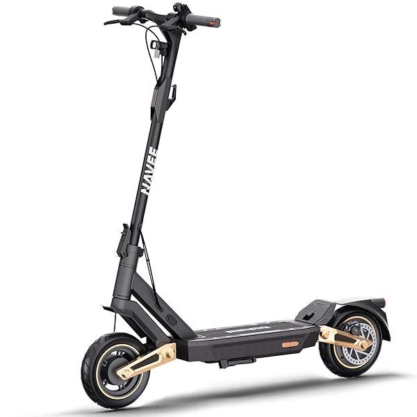 NAVEE GT3/ST3 Series Electric Scooter, 20/25 MPH Top Speed, 47/38/30 Miles Max Range, 1000W/1350W Motor with Dual Suspension, 10" Tires All Terrain, Heavy Duty, Foldable for Adults Teens (UL2272)