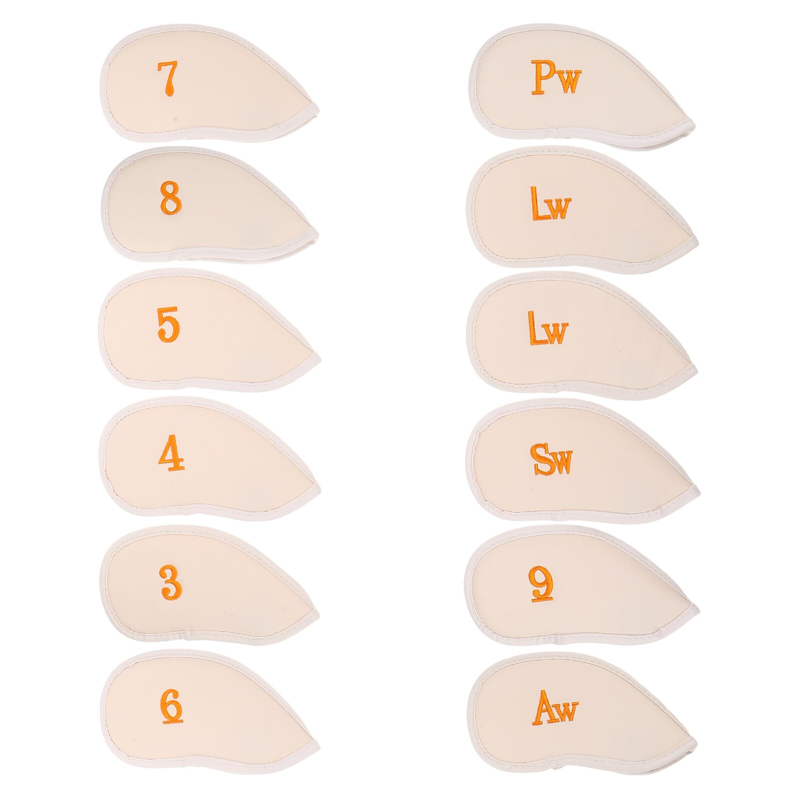 Juego de Fundas para Palos de Golf de Color 12 Piezas Cubiertas para Hierros de Golf Resistentes y Ligeras Protección contra Humedad y Daños al Aire Libre