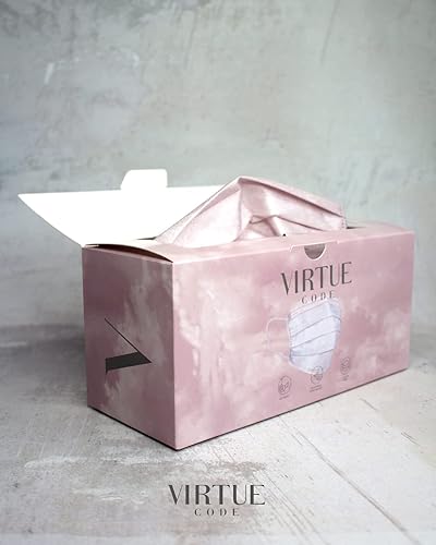 Miniatura 2 de VIRTUE CODE On The Go - Mascarillas curvas, suaves de 3 capas, cómodas, 50 mascarillas desechables