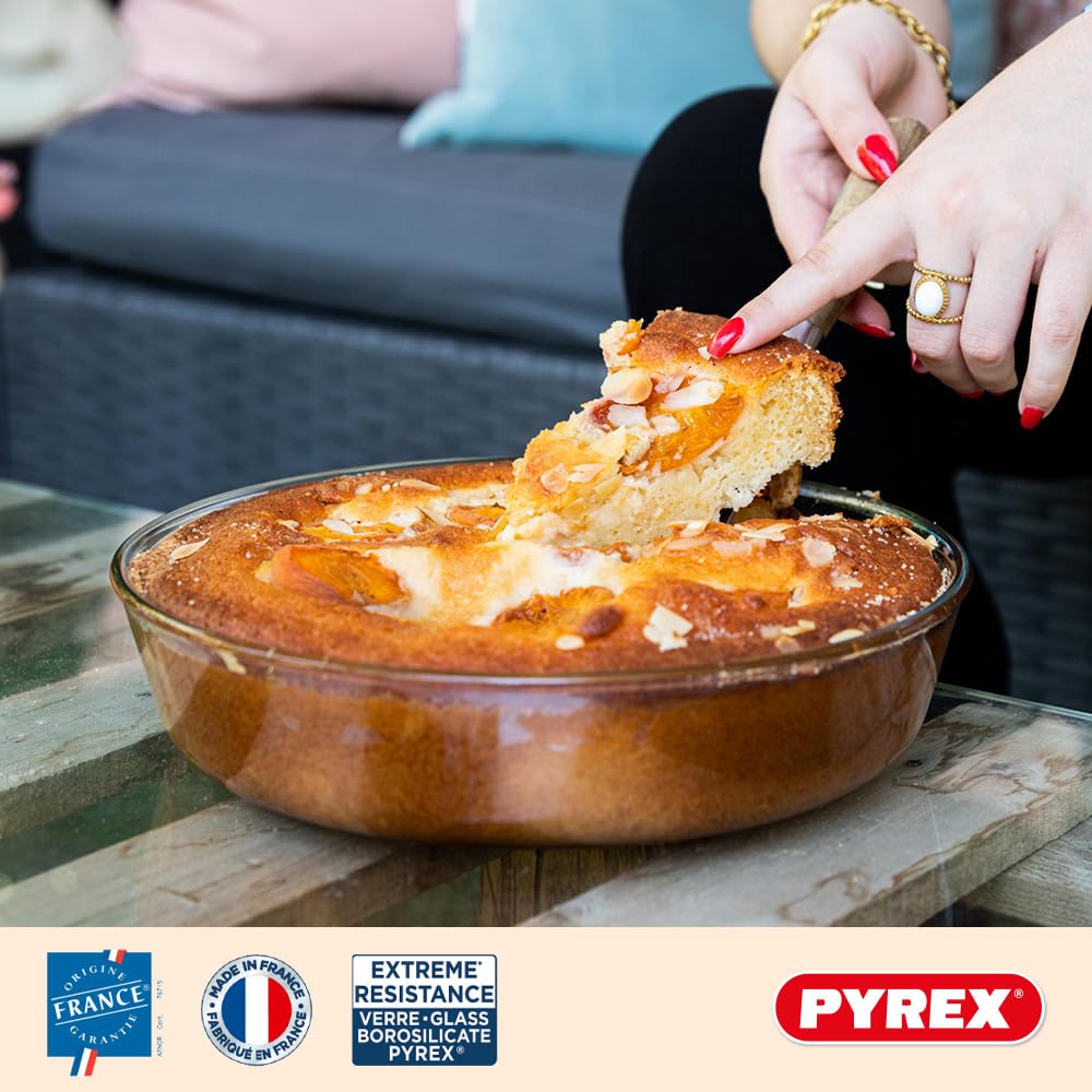 Stampo Per Torta Pyrex Rotondo In Vetro - 24 Cm, Per Forno E Lavastoviglie