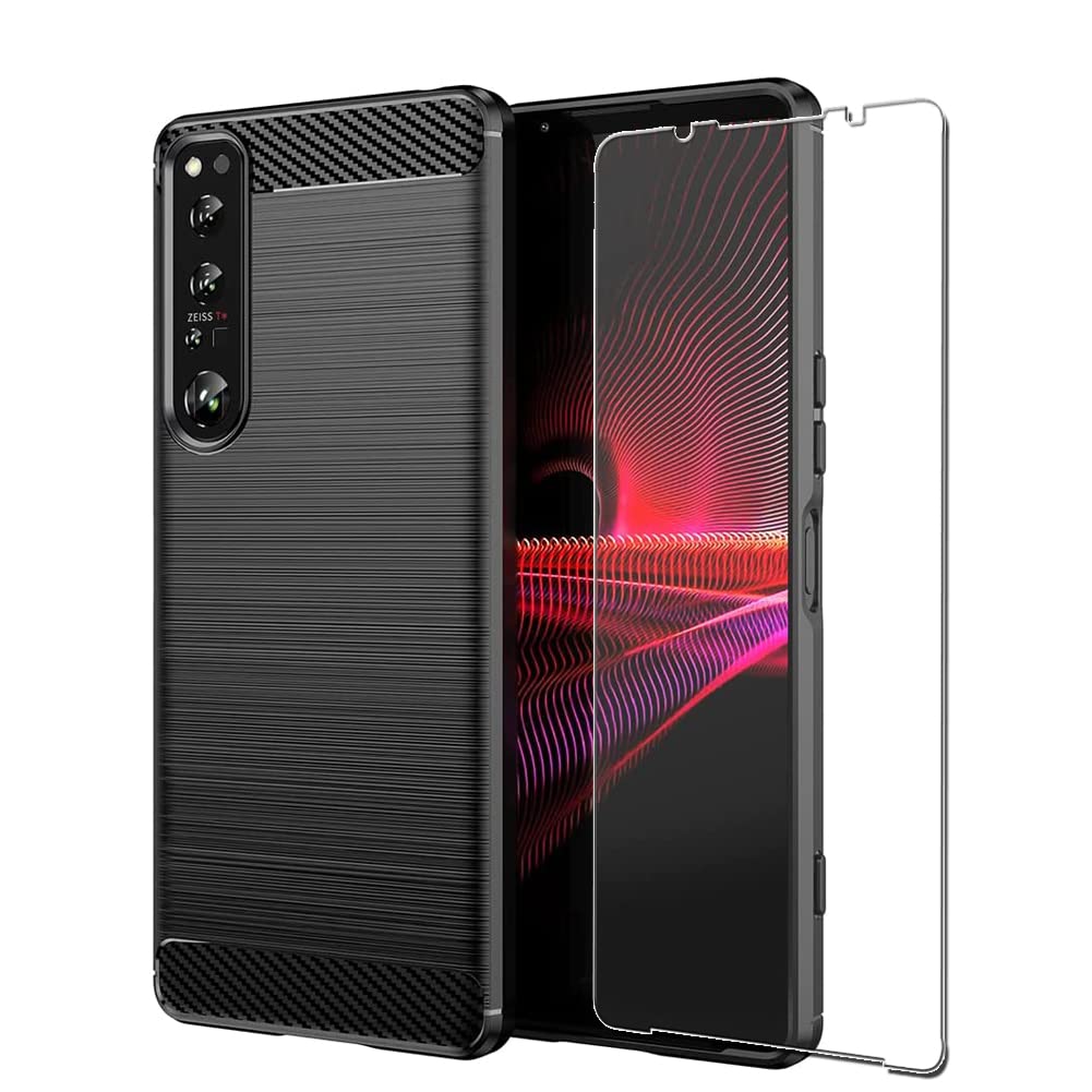 Amazon.co.jp: For Xperia 1 IV SO-51C/SOG06 ケース+ガラスフィルム