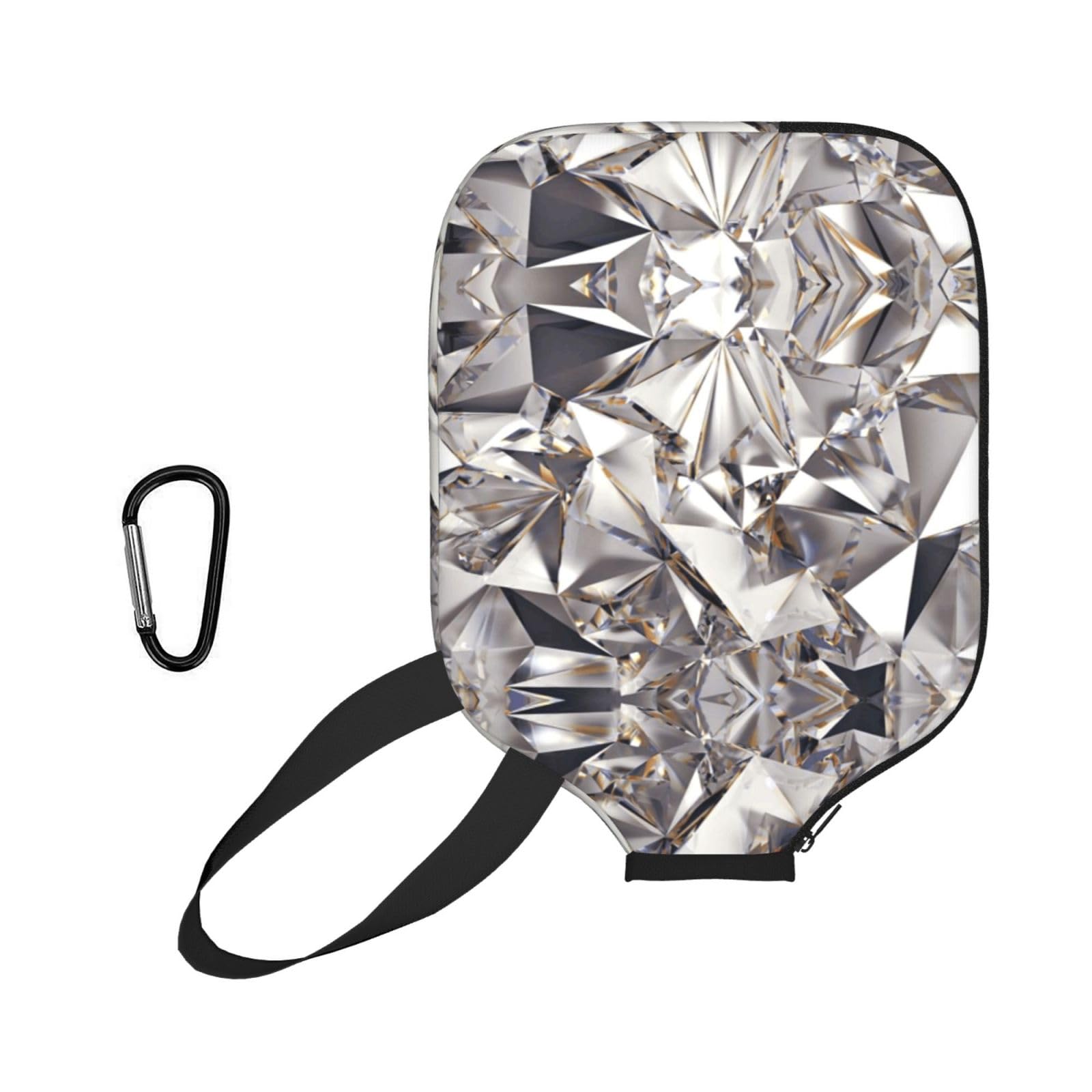 ESNAIUVCD Glitter Abstract Diamond Crystal Pattern Print