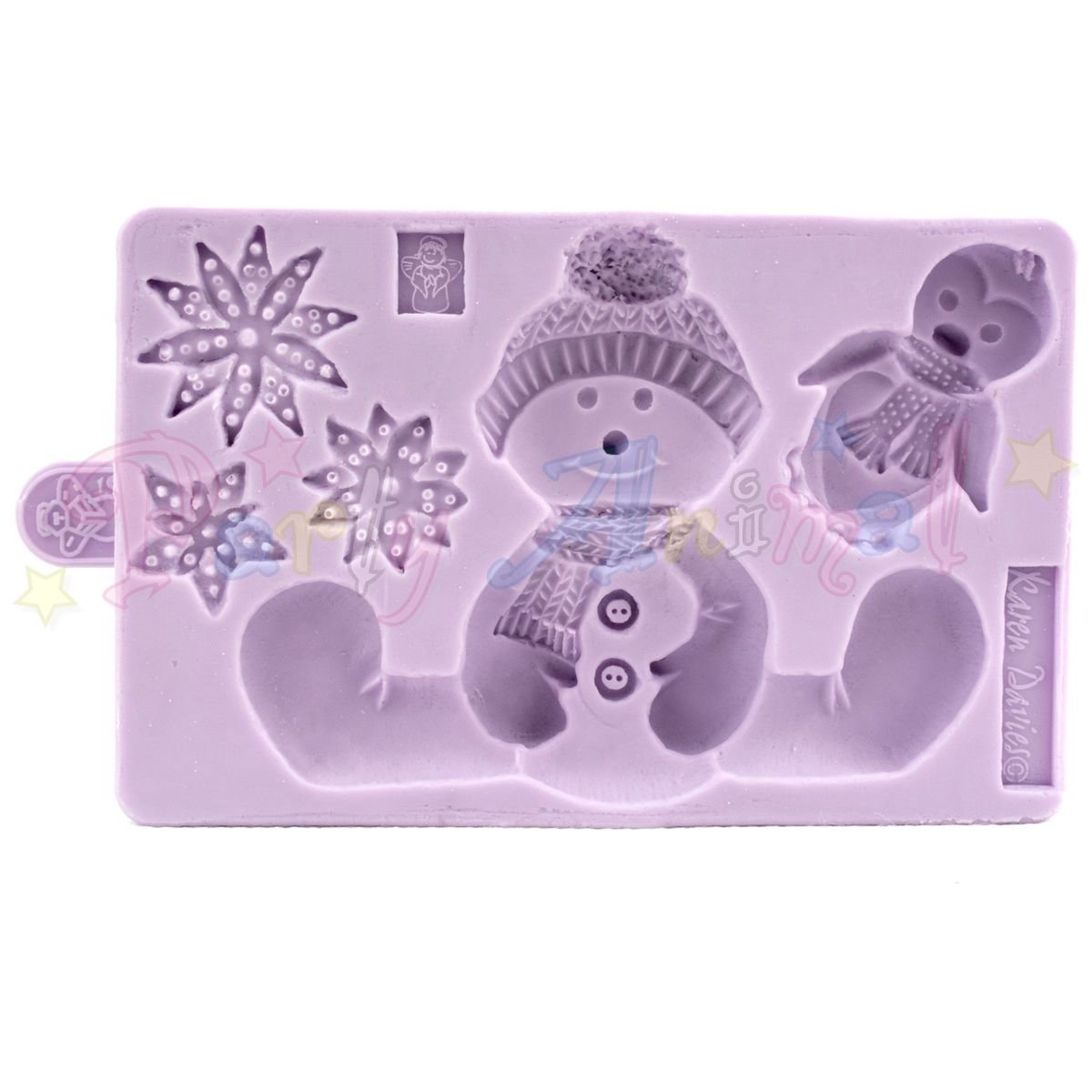 Sitting Snowman Mold by Karen Davies