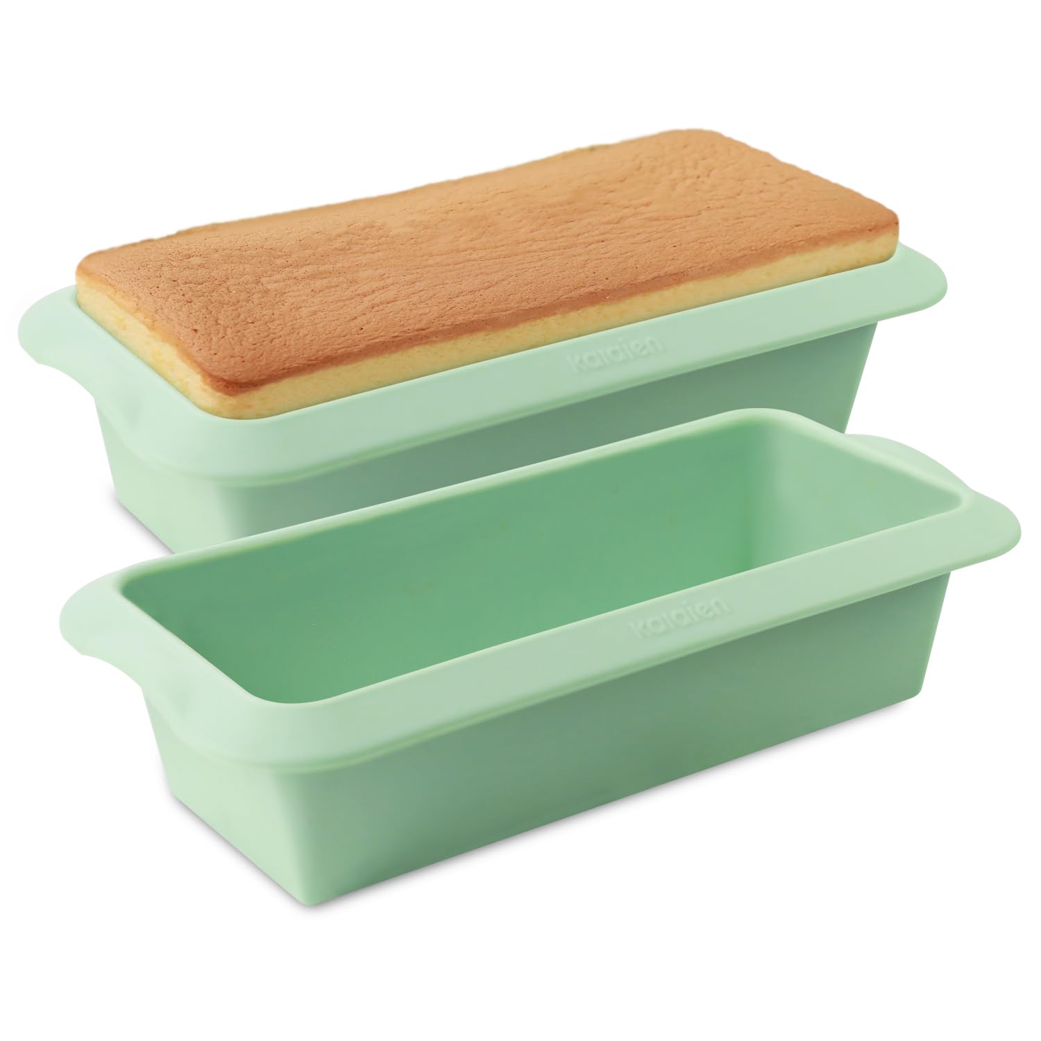 QELEG Silikon-Brot-Kastenformen (2er-Pack) – Antihaft-Silikon-Backform für hausgemachtes Brot, Brownies und Pfundkuchen QLG0112-27,4 x 13,7 x 6,6 cm