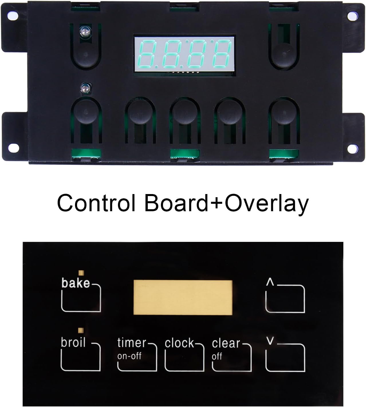 316455430 Gas Range Control Board Clock(Include Overlay), Range Oven Control Board Replaces 316222810 7 Button Control Board Clock