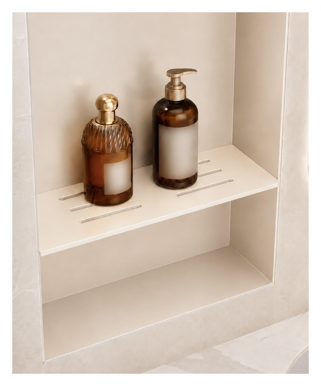 Design étanche et étagère de douche sans outil contre la moisissure