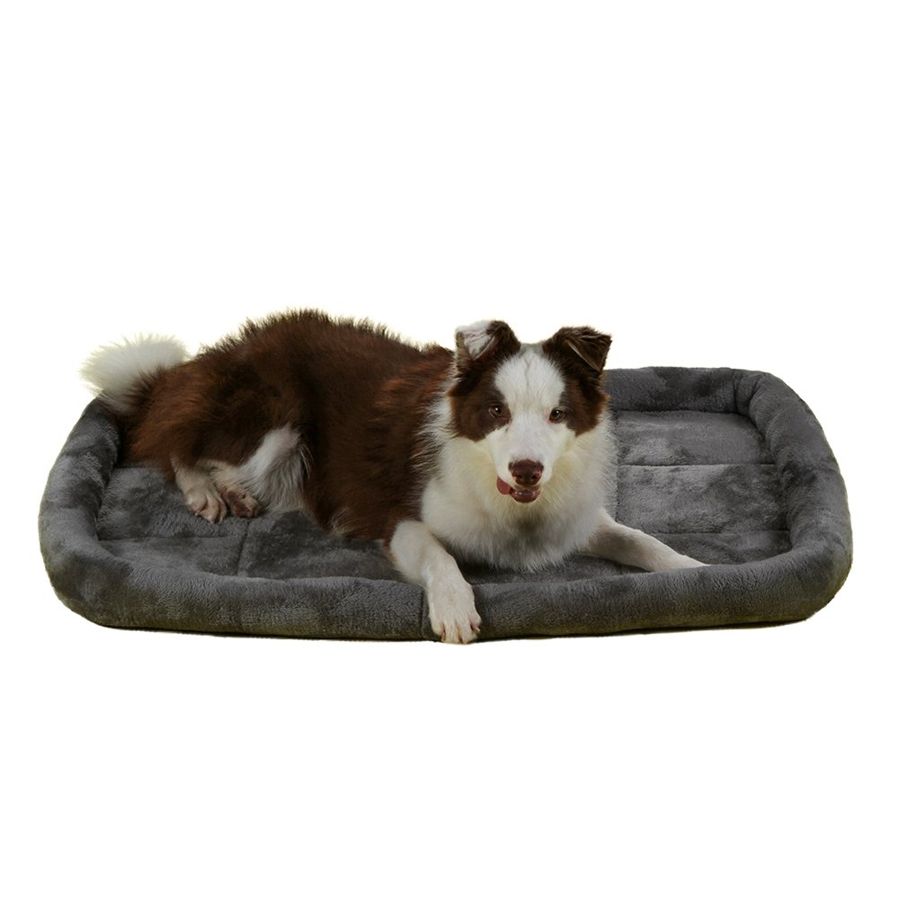QIAOQI Dog Bed Pet Crates Padded Bolster,Soft Dogs & Cats Kennel and