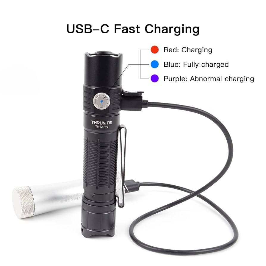 ThruNite TN12 Pro USB-C Rechargeable EDC Flashlight 380