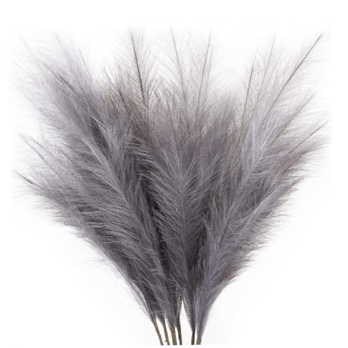 Herbe de pampa décorative gris foncé pour sublimer une table de chevet