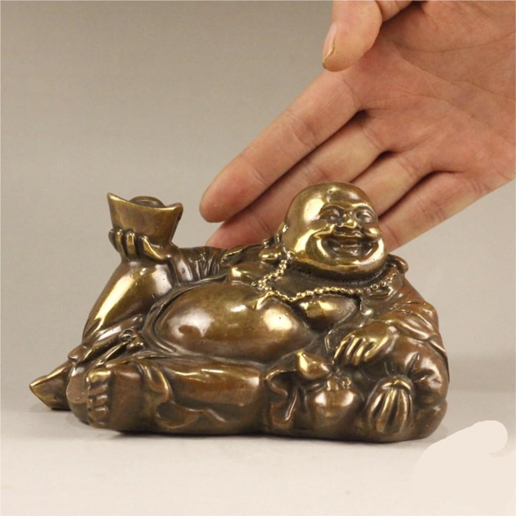 弥勒仏  置物  銅製  工芸品 美術品 置物 銅製 弥勒仏 置物 禅意 装飾品 工芸品 美術品 置物