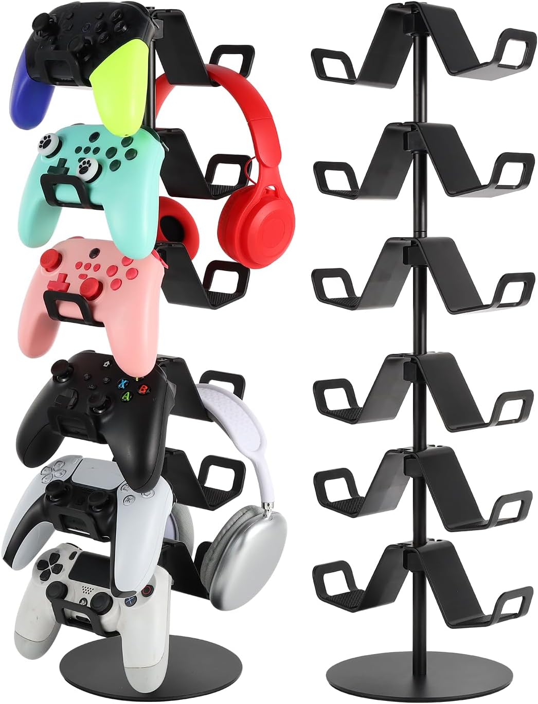 Amazon.com: zmgnnd Gamer Gift,6-Tier Controller Headphone Stand Desktop ...
