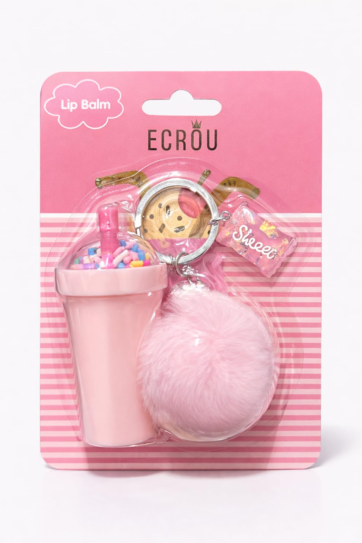 Ecrou Milk Shake Lip Balm Key Ring