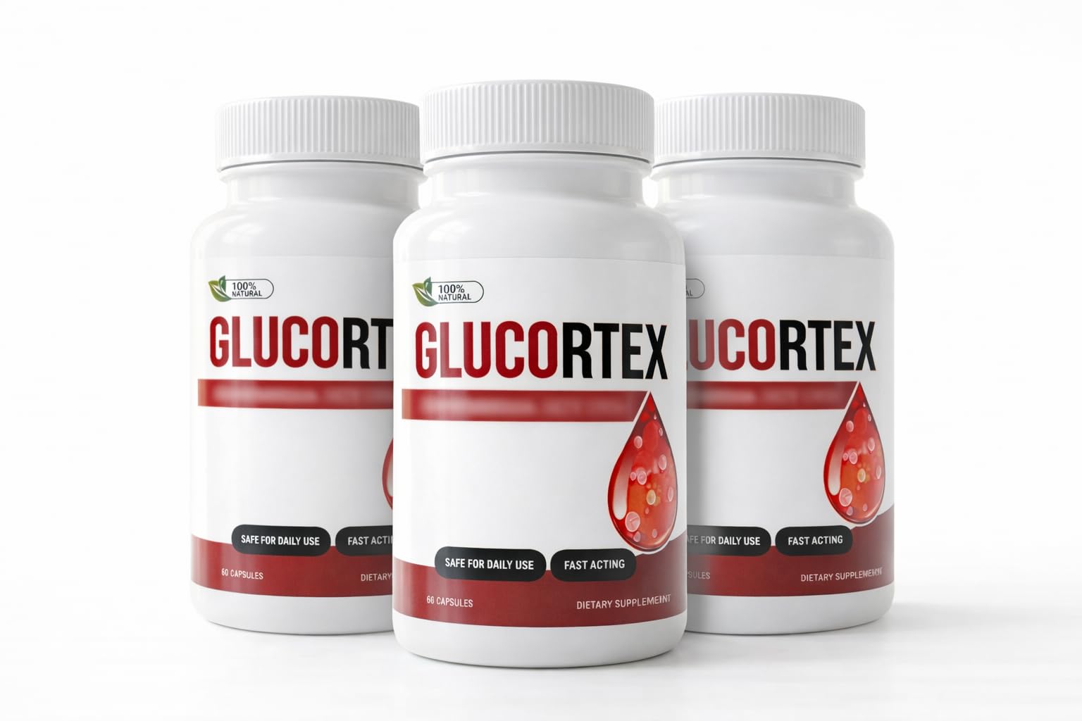 GLUCORTEX Integratore Alimentare – 60 Capsule – con Vitamina C, Cannella, Gelso Bianco, Cromo e Estratti Vegetali (1)