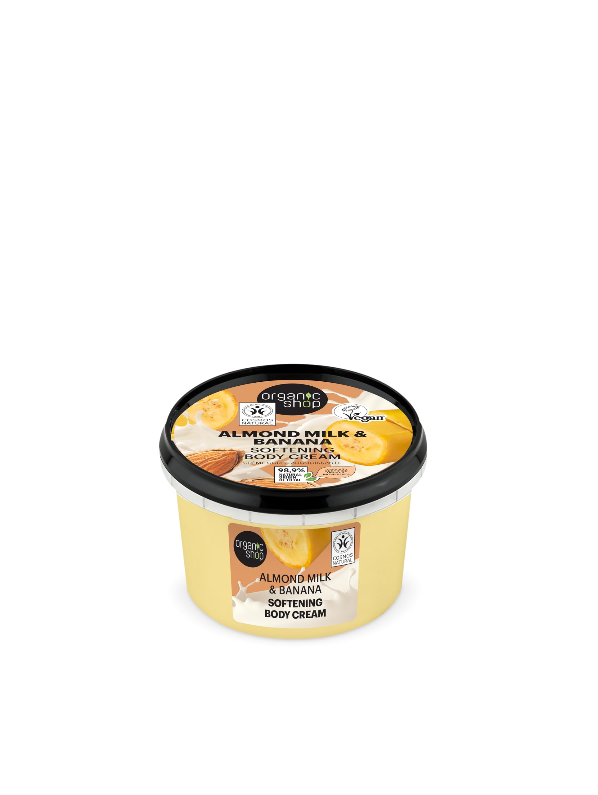 Organic Shop Crema Corpo Ammorbidente Latte di Mandorle & Banana (250ml)
