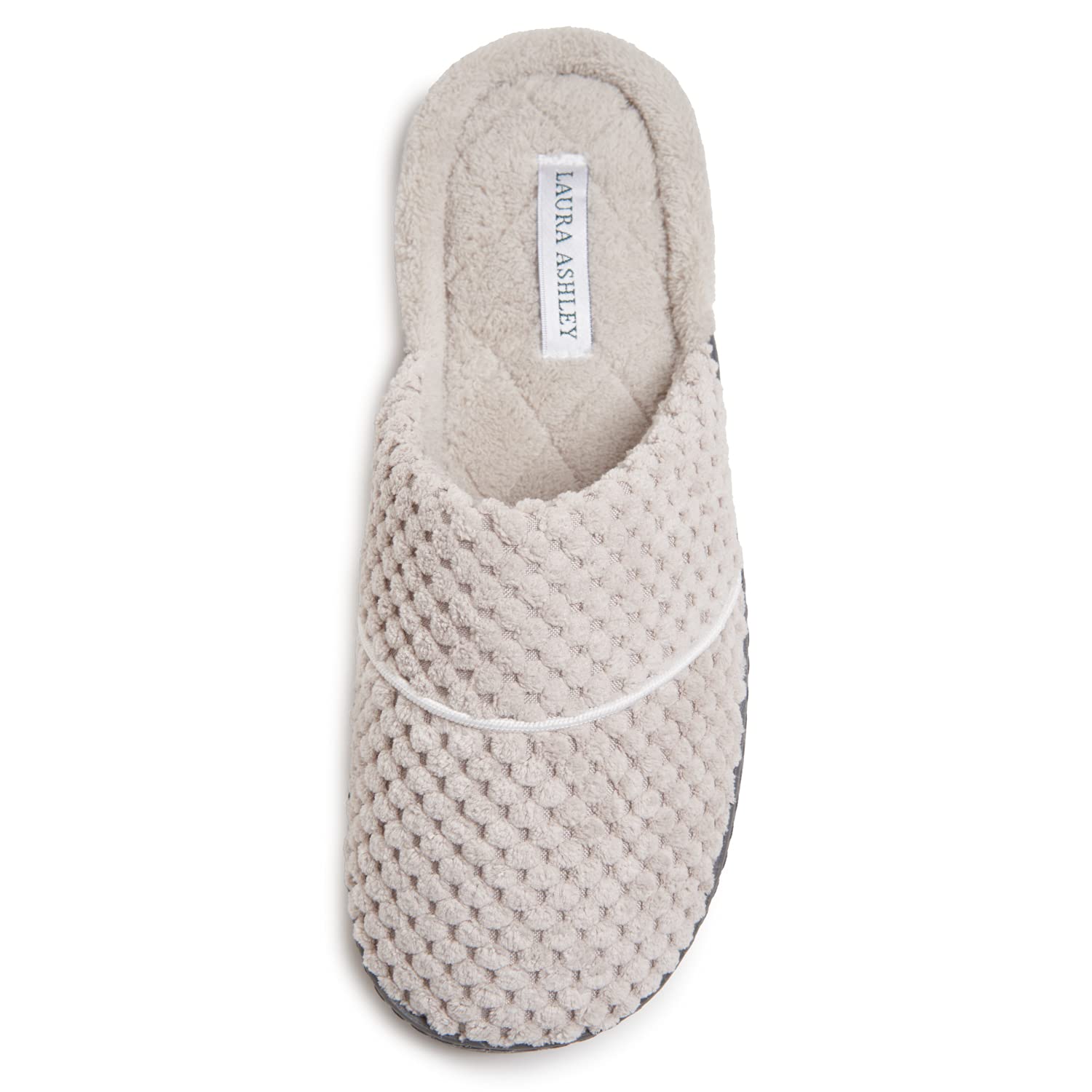 Laura Ashley Ladies Spa Rugged Slippers With Memory Foam Insole