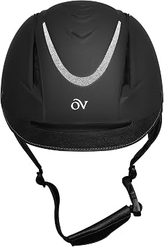 OVATION Unisex Z-6 Glitz II Riding Helmet - Durable Adjustable Equestrian Safety Helmet w/Removable Liner & High-Flow Vents