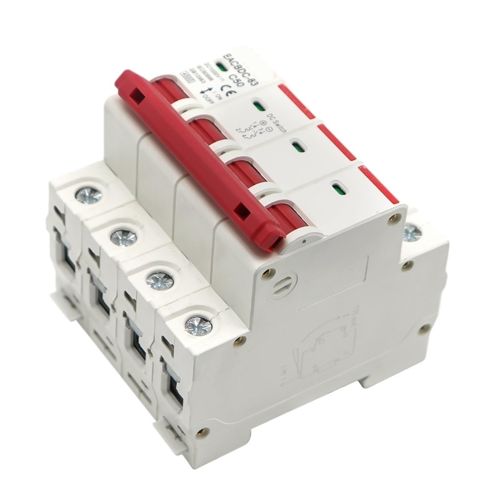 Disjoncteur solaire DC 1000V 40A avec interrupteur photovoltaïque 2P