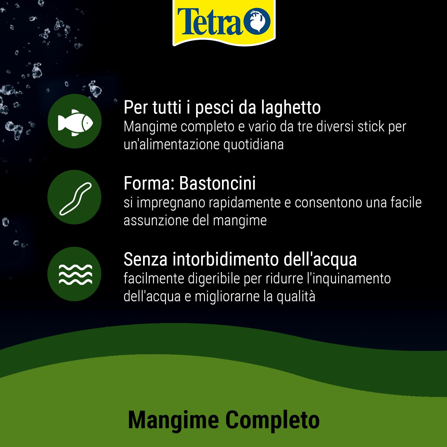 Tetra Mix di 3 diversi bastoncini per pesci, per tutti i pesci da laghetto, 25 litri