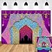 India Bollywood Luxurious Arabian Moroccan Nights Photography Backdrop Magic Genie Lamp Princess Birthday Party Decorations Vinyl Gold Photo Background Baby Shower 5x3ft Photo Booth Prop Cake Table