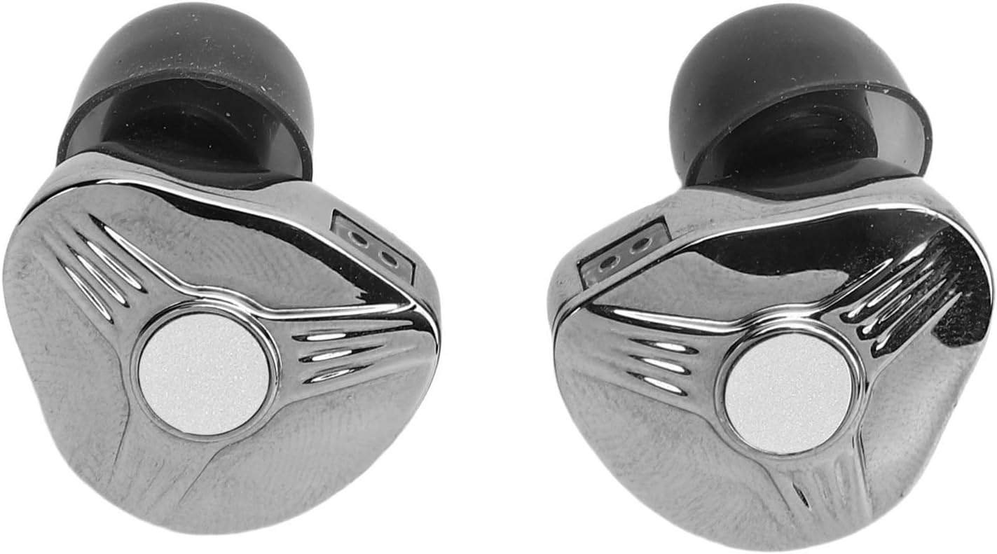 Heayzoki in Ear Monitoring Earphones, Metal Sound Proof HiFi Wired Earbud with Detachable Cable, Comfortable Experience, 3.5mm Plug, IEM Headphones for Musician Stage Studio