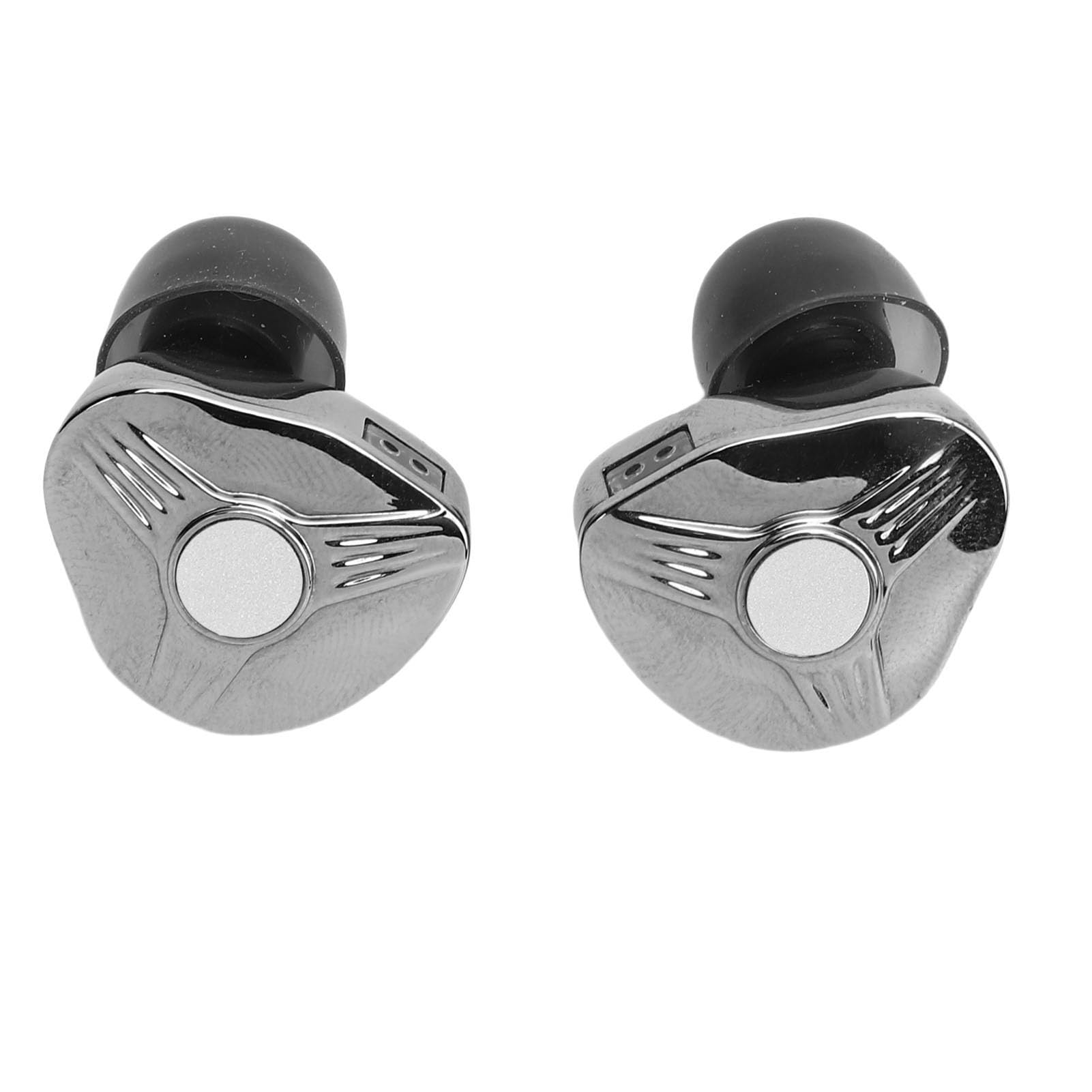 Garsent Auricolari IEM Cablati HiFi con vestibilità Comoda Ed Eccellente Isolamento Acustico, Auricolari Cablati in Rame Placcato Argento per un Ascolto Coinvolgente della Musica, 3 Dimensioni di