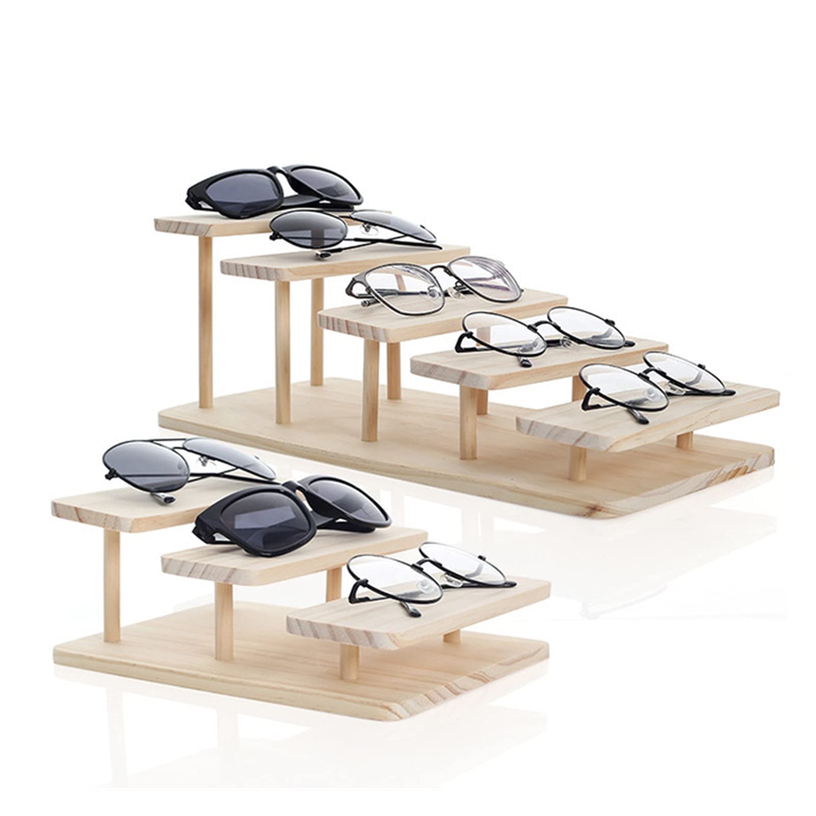 Espositore per Occhiali da Sole Occhiali da sole in bambù assemblabile Occhiali da sole Occhiali da vista PORTA BRACCIALE GRAZIE Orologi Mostra prodotto Per Esposizione Commerciale Domestica Negozio