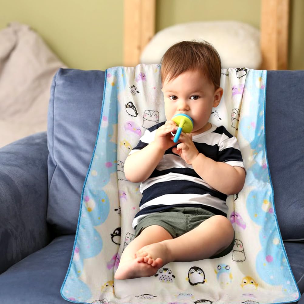 OVYALCJ Children's Blanket Penguin, Kids Animal Blankets - Image 4