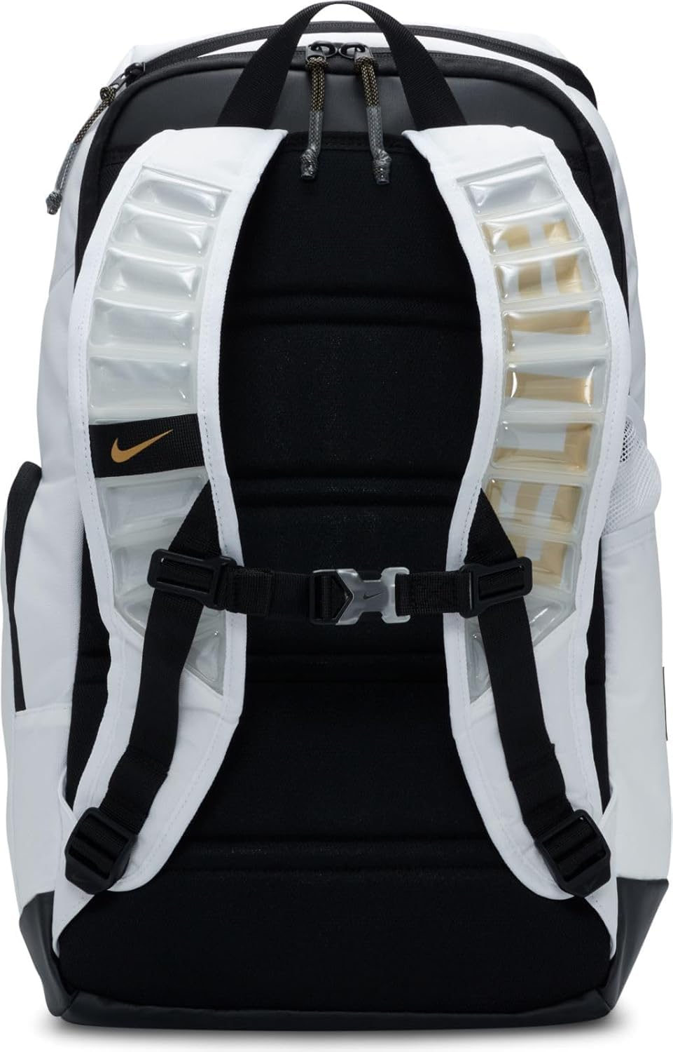 Nike Hoops Elite Basketball Backpack - White - Professional Sports Bag with Insulated Cooler Pocket & Pro Adapt Straps - Breast Cancer Awareness Collection