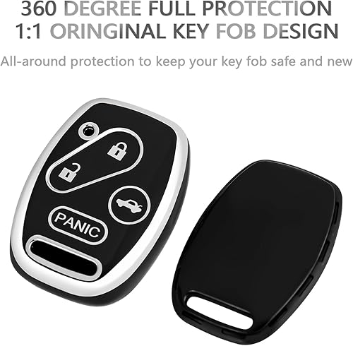 Miniatura 3 de OFFCURVE Key Fob Cover for Honda, Full Protective Car Key Case Holder for Honda Accord Accord Crosstour CR-V Civic Element Pilot Key Fob Keyless